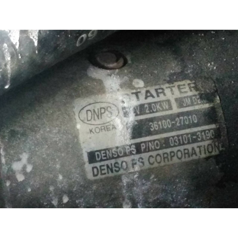 Recambio de motor arranque para kia carens (un) referencia OEM IAM   