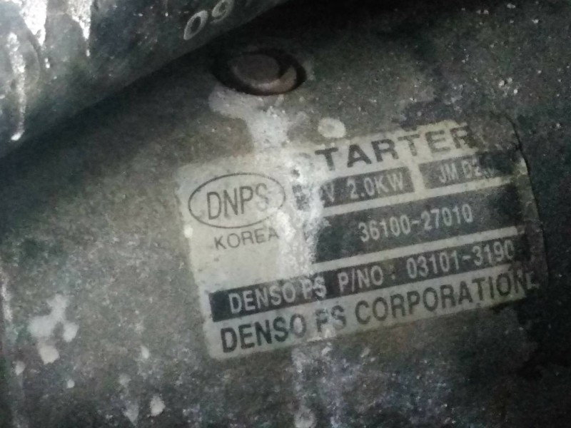 Recambio de motor arranque para kia carens (un) referencia OEM IAM   