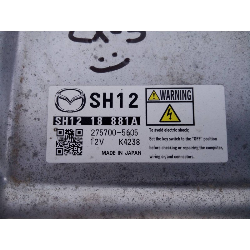 Recambio de centralita motor uce para mazda cx-5 style 2wd referencia OEM IAM SH1218881A 2757005605 E3-B5-28-2