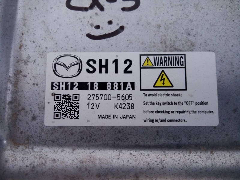 Recambio de centralita motor uce para mazda cx-5 style 2wd referencia OEM IAM SH1218881A 2757005605 E3-B5-28-2