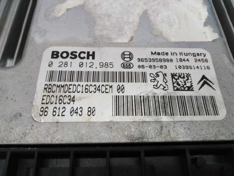 Recambio de centralita motor uce para citroen c4 coupe lx referencia OEM IAM 0281012985 9661204380 E3-B2-35-2