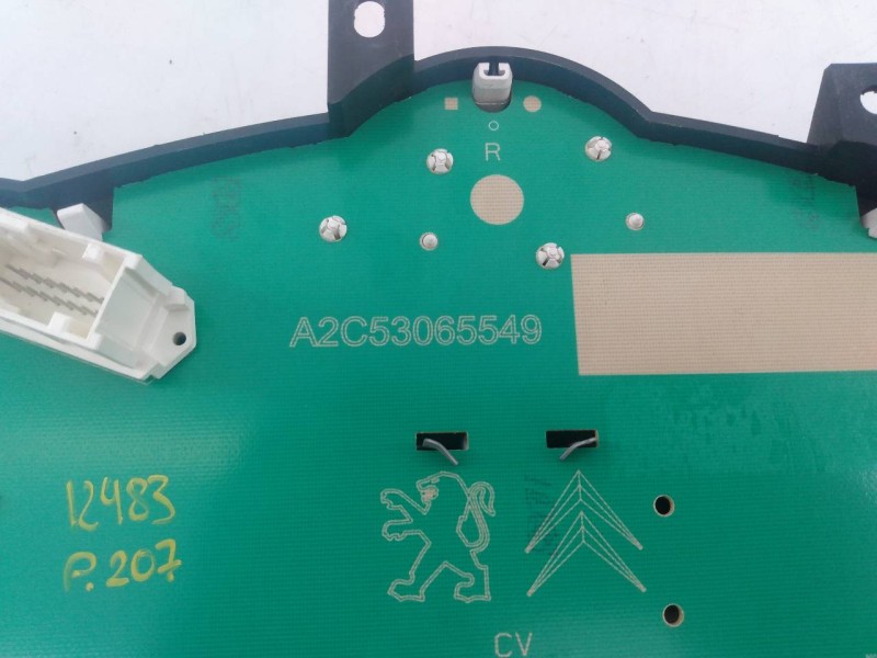 Recambio de cuadro instrumentos para peugeot 207 sport referencia OEM IAM A2C53065549  E3-B2-36-4