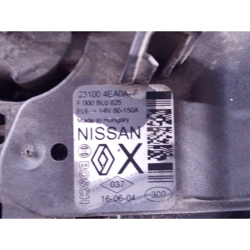 Recambio de alternador para renault kadjar limited referencia OEM IAM   