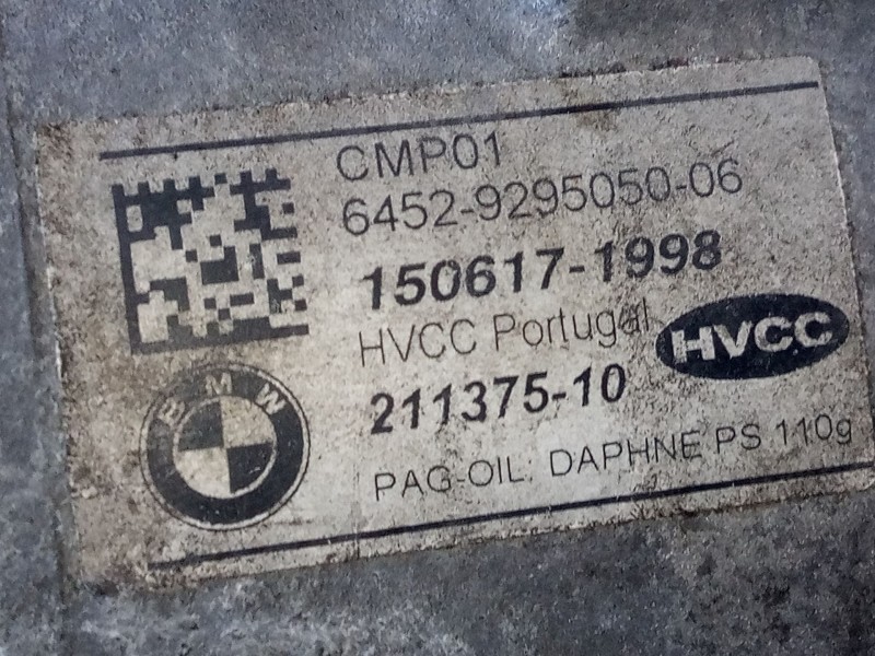 Recambio de compresor aire acondicionado para bmw serie 2 active tourer (f45) active referencia OEM IAM   