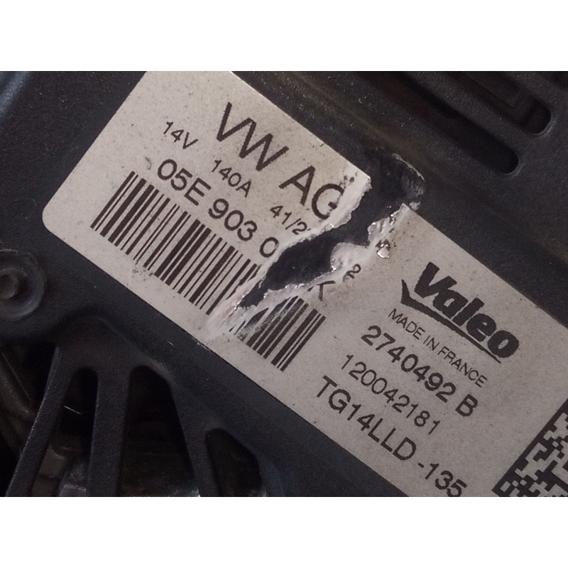 Recambio de alternador para skoda fabia combi familiar comfort referencia OEM IAM   