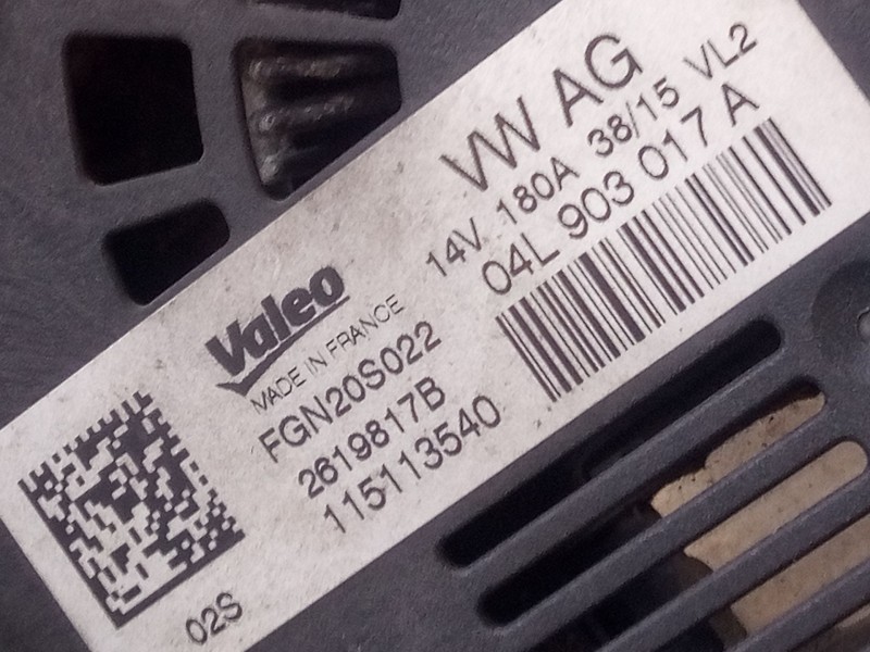 Recambio de alternador para audi a5 sportback (8t) sportback referencia OEM IAM   