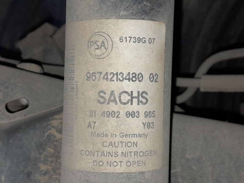 Recambio de amortiguador trasero derecho para peugeot partner tepee 1.6 bluehdi 100 referencia OEM IAM 9674213480  