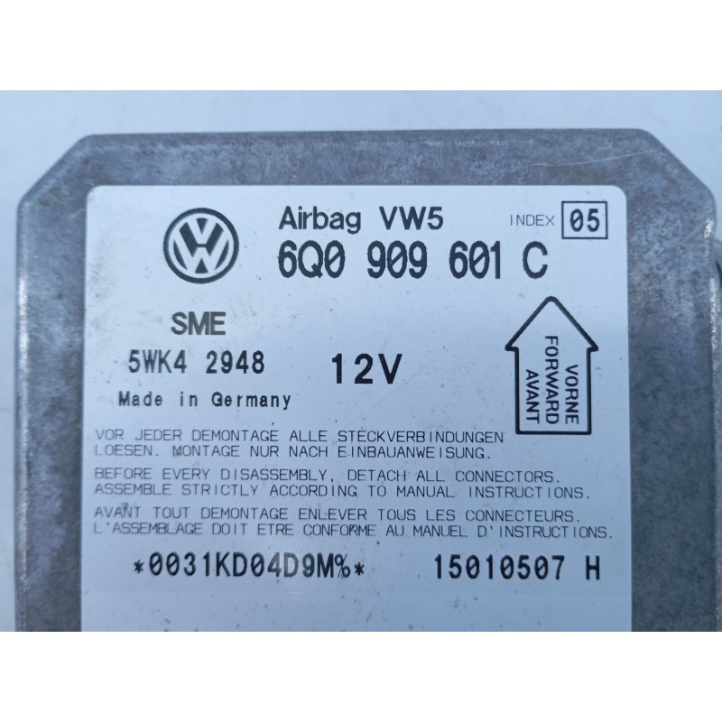 Recambio de centralita airbag para skoda fabia familiar (6y5) comfort referencia OEM IAM   