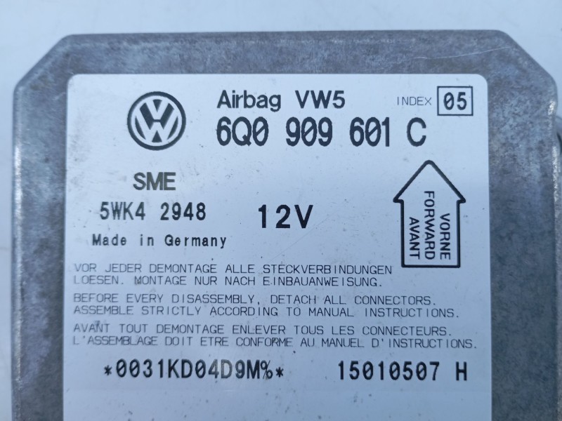 Recambio de centralita airbag para skoda fabia familiar (6y5) comfort referencia OEM IAM   