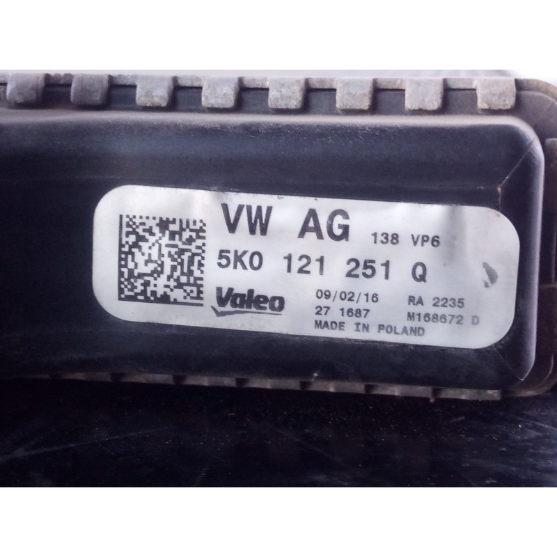 Recambio de radiador agua para volkswagen scirocco (138) r-line referencia OEM IAM   