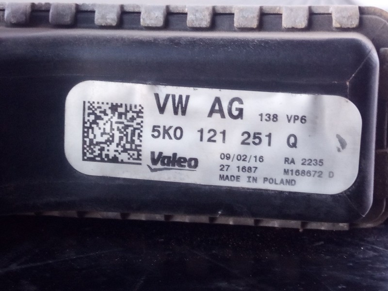 Recambio de radiador agua para volkswagen scirocco (138) r-line referencia OEM IAM   