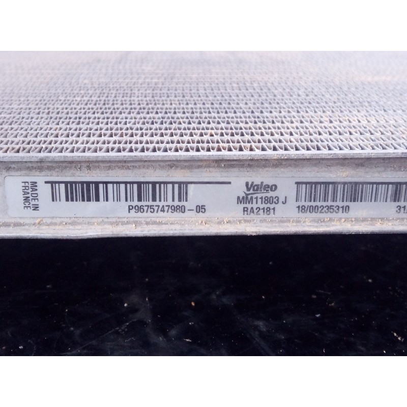 Recambio de radiador agua para peugeot 3008 gt line referencia OEM IAM   