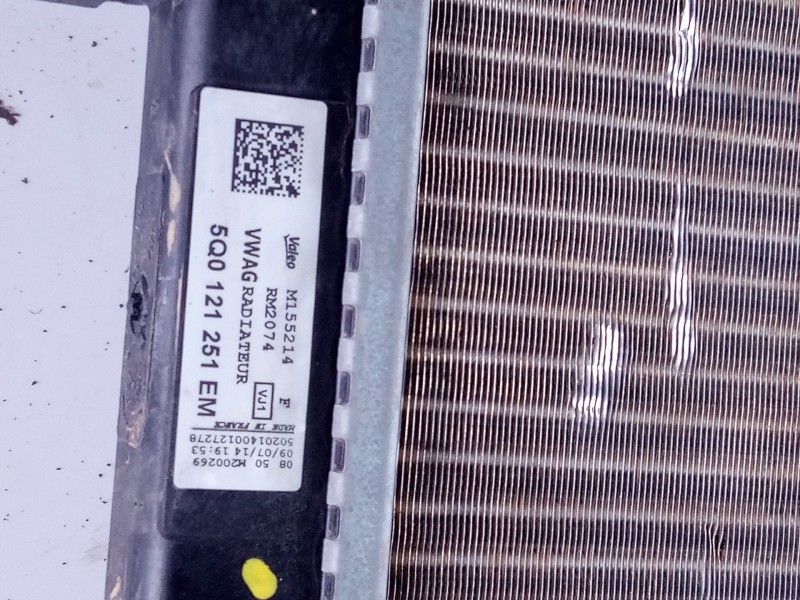 Recambio de radiador agua para volkswagen golf vii lim. (bq1) sport referencia OEM IAM   