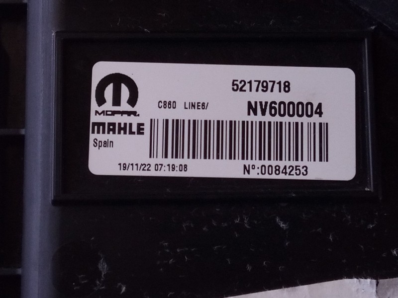 Recambio de electroventilador para fiat ducato camper 2.2 multijet referencia OEM IAM   