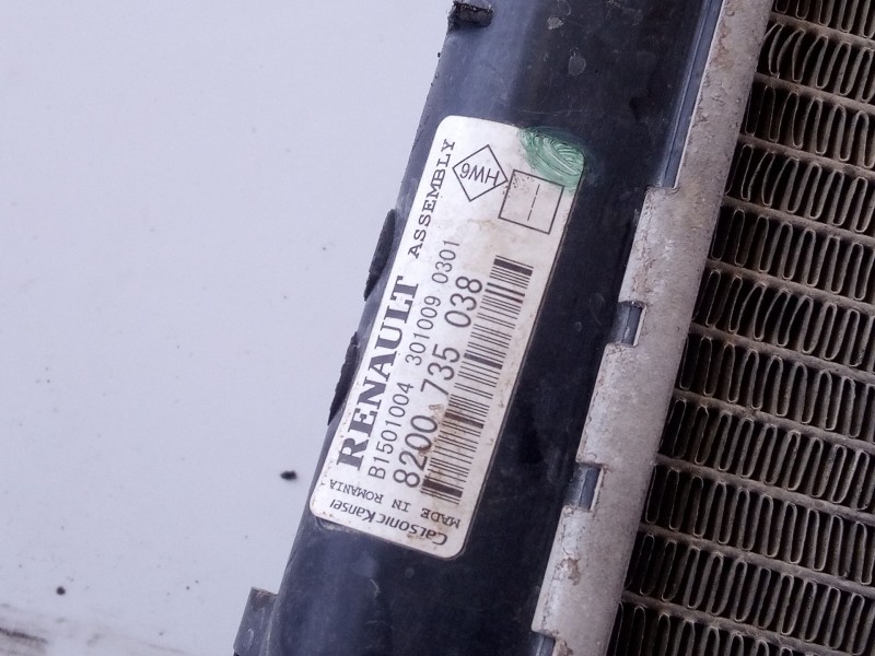 Recambio de radiador agua para dacia sandero laureate referencia OEM IAM 8200735038 B15010043010090301 