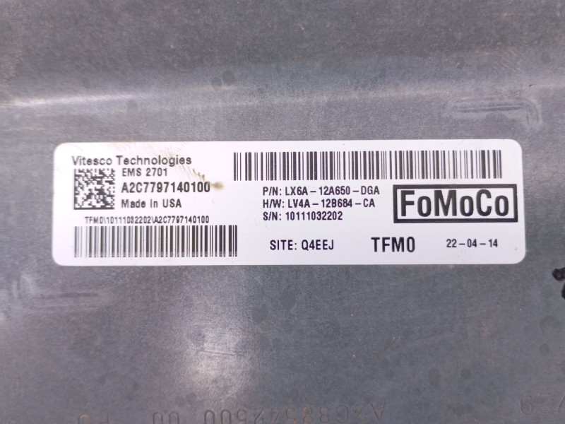 Recambio de centralita motor uce para ford kuga st-line referencia OEM IAM LX6A12A650DGA LV4A12B684CA 