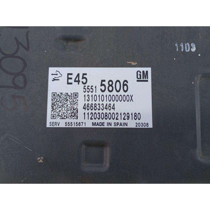 Recambio de centralita motor uce para opel insignia insignia b grand sport z18 referencia OEM IAM 55515806 466833464 