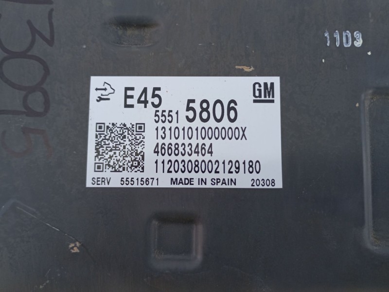 Recambio de centralita motor uce para opel insignia insignia b grand sport z18 referencia OEM IAM 55515806 466833464 