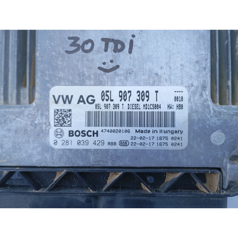 Recambio de centralita motor uce para audi q2 q2 30 tdi referencia OEM IAM 05L907309T 0281039429 