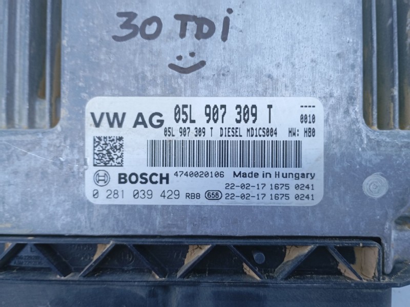 Recambio de centralita motor uce para audi q2 q2 30 tdi referencia OEM IAM 05L907309T 0281039429 