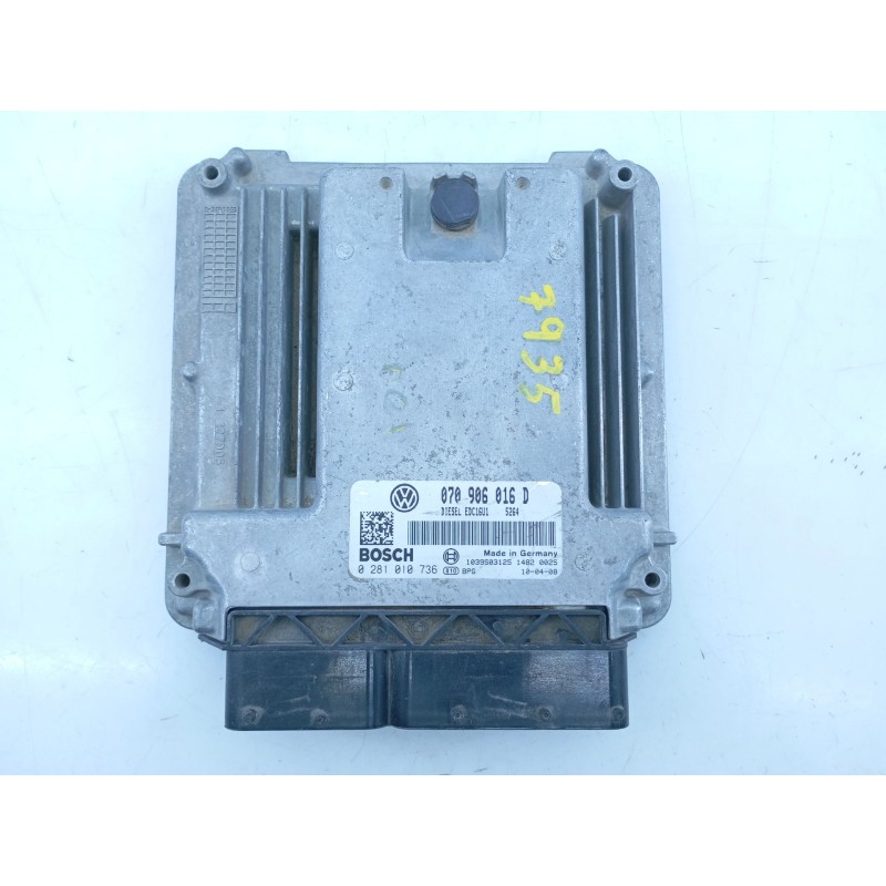 Recambio de centralita motor uce para volkswagen touareg (7la) tdi v10 referencia OEM IAM 070906016D 0281010736 E2-A1-31-1