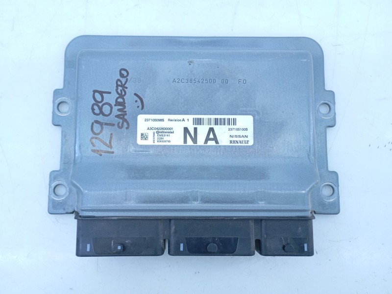 Recambio de centralita motor uce para dacia sandero stepway referencia OEM IAM 237105100S A3C422630001 