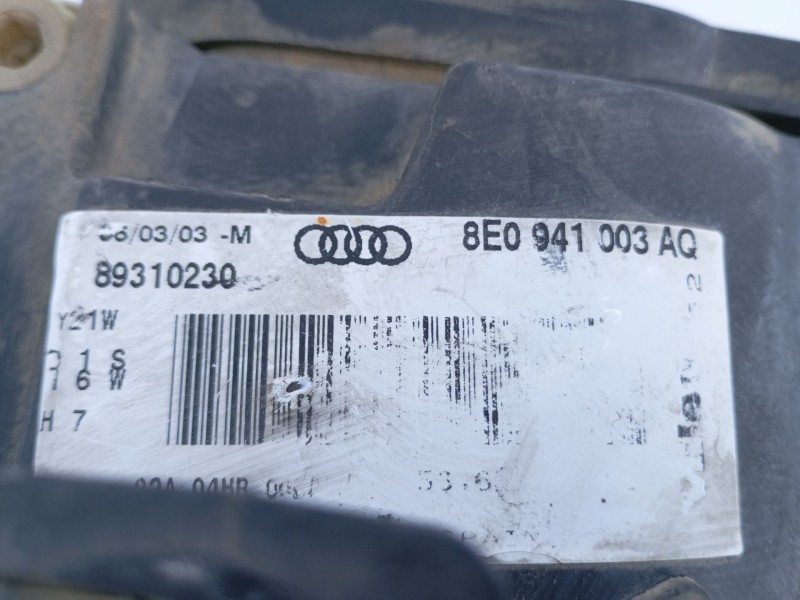 Recambio de faro izquierdo para audi a4 avant (8e) referencia OEM IAM 8E0941003AQ  