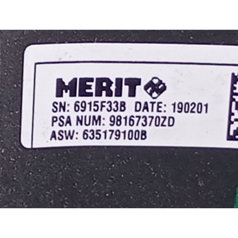 Recambio de volante para citroen c4 picasso spacetourer referencia OEM IAM 98167370ZD  