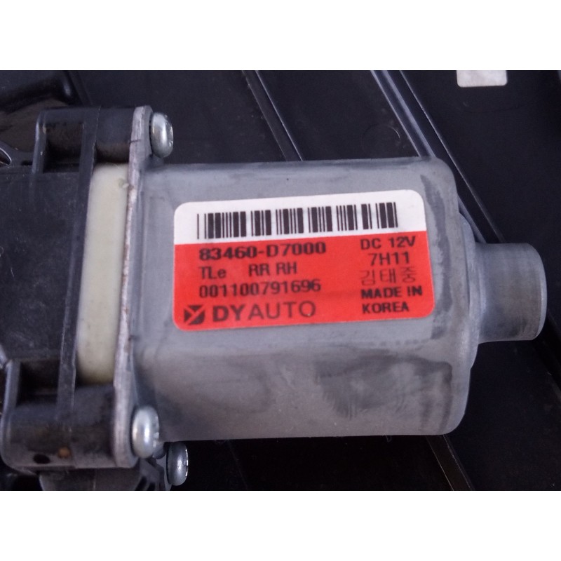 Recambio de elevalunas trasero derecho para hyundai tucson essence 2wd referencia OEM IAM 83460D7000 001100791696 