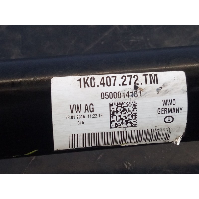 Recambio de transmision delantera derecha para volkswagen scirocco (138) r-line referencia OEM IAM 1K0407272TM  