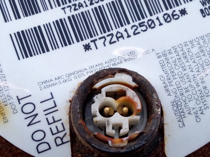 Recambio de airbag delantero derecho para skoda fabia active referencia OEM IAM T7ZA1250106  