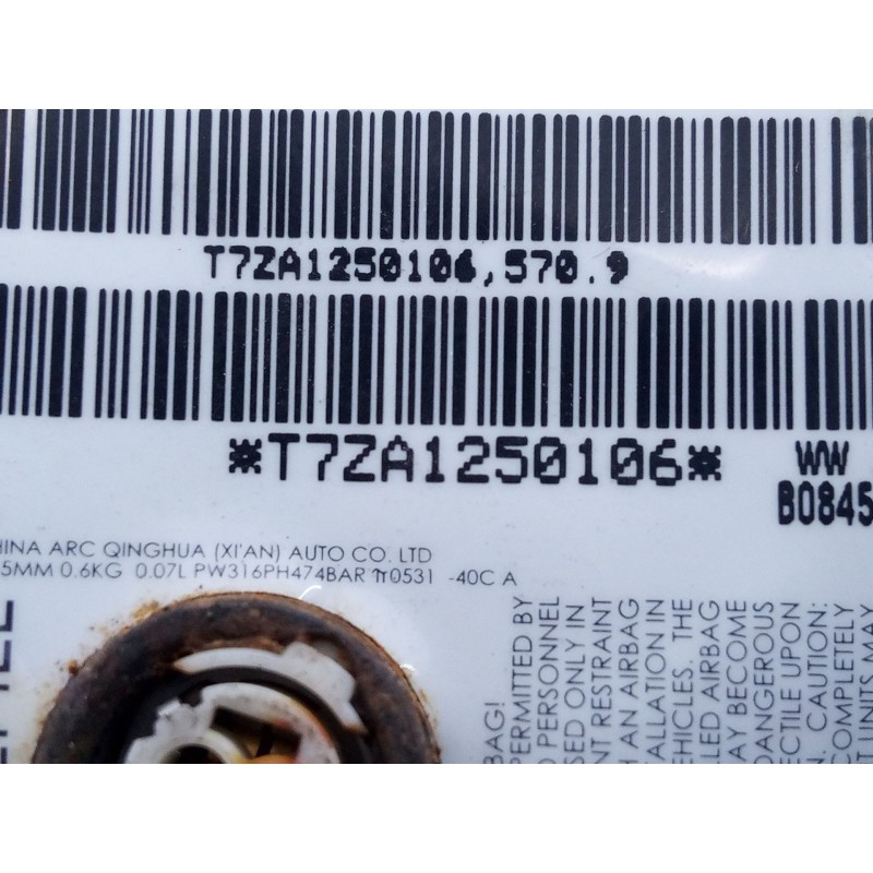 Recambio de airbag delantero derecho para skoda fabia active referencia OEM IAM T7ZA1250106  