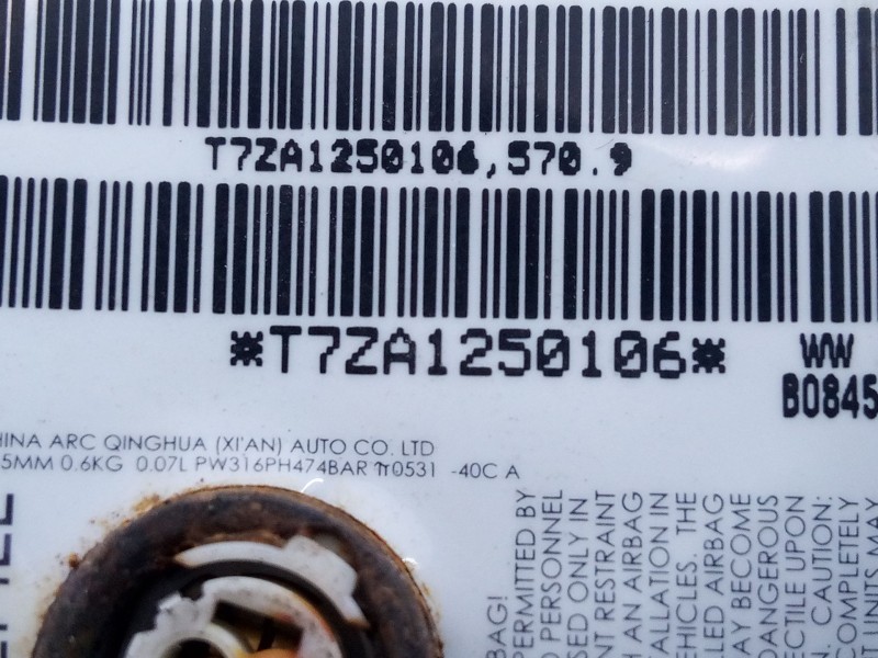 Recambio de airbag delantero derecho para skoda fabia active referencia OEM IAM T7ZA1250106  