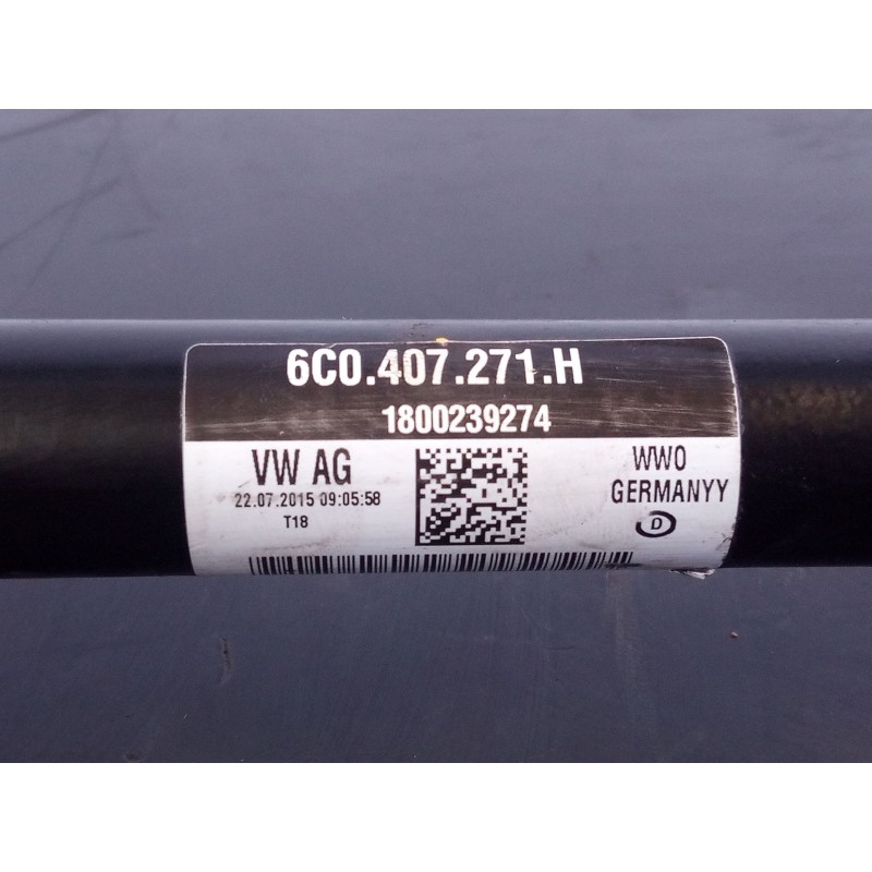 Recambio de transmision delantera izquierda para skoda fabia active referencia OEM IAM 6C0407271H  