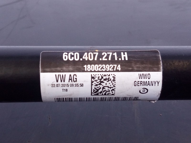 Recambio de transmision delantera izquierda para skoda fabia active referencia OEM IAM 6C0407271H  