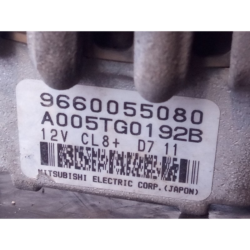 Recambio de alternador para peugeot 207 active referencia OEM IAM 9660055080  