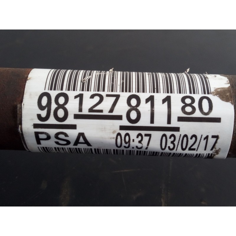 Recambio de transmision delantera izquierda para peugeot partner tepee 1.6 bluehdi 100 referencia OEM IAM 9812781180  