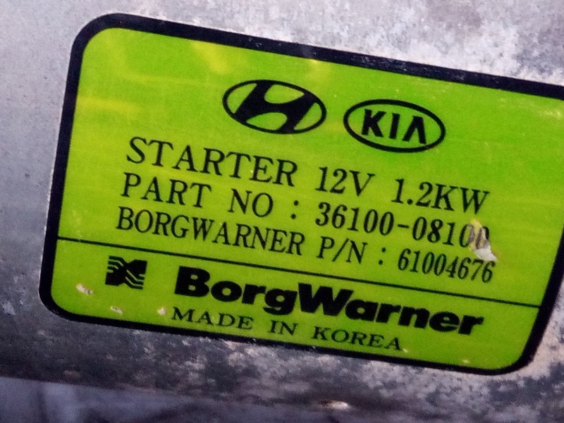 Recambio de motor arranque para hyundai kona 2 1.0 tgdi referencia OEM IAM   
