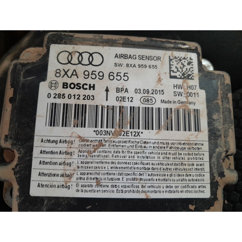 Recambio de centralita airbag para audi a1 sportback (8xa, 8xf) 1.0 tfsi referencia OEM IAM 8XA959655  