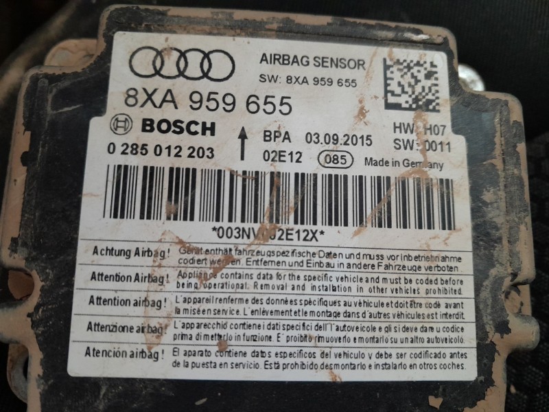 Recambio de centralita airbag para audi a1 sportback (8xa, 8xf) 1.0 tfsi referencia OEM IAM 8XA959655  