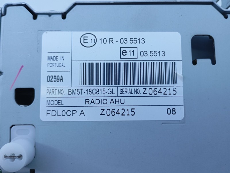 Recambio de sistema audio / radio cd para ford focus lim. (cb8) 1.0 ecoboost cat referencia OEM IAM   