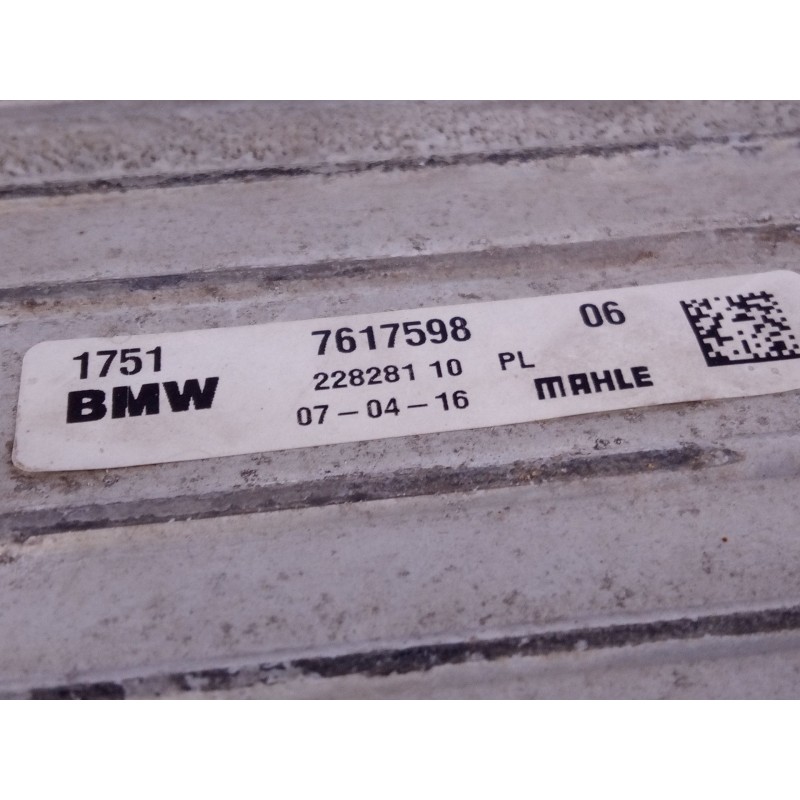 Recambio de intercooler para bmw serie x1 (f48) sdrive20d referencia OEM IAM 761759806 22828110 