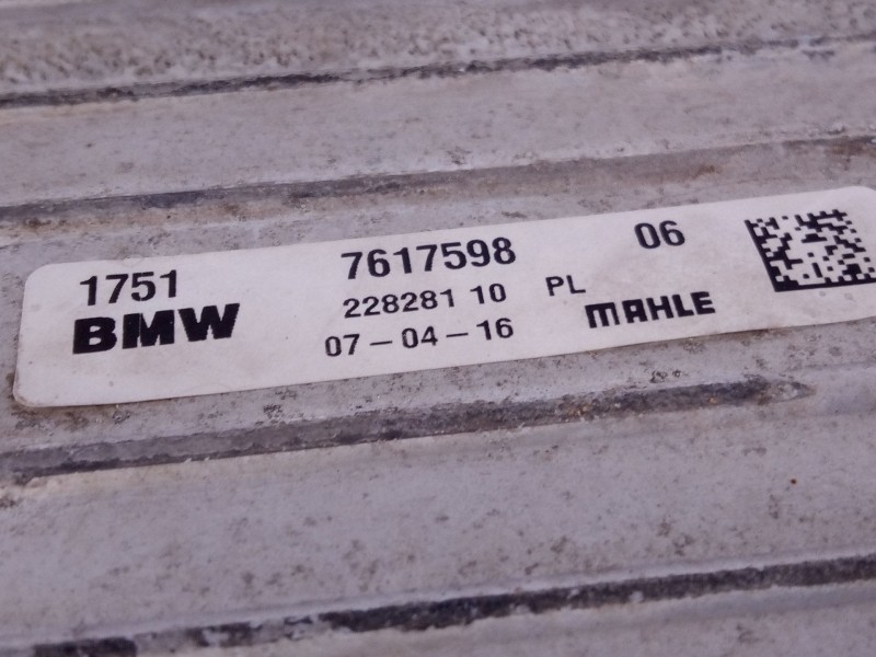 Recambio de intercooler para bmw serie x1 (f48) sdrive20d referencia OEM IAM 761759806 22828110 