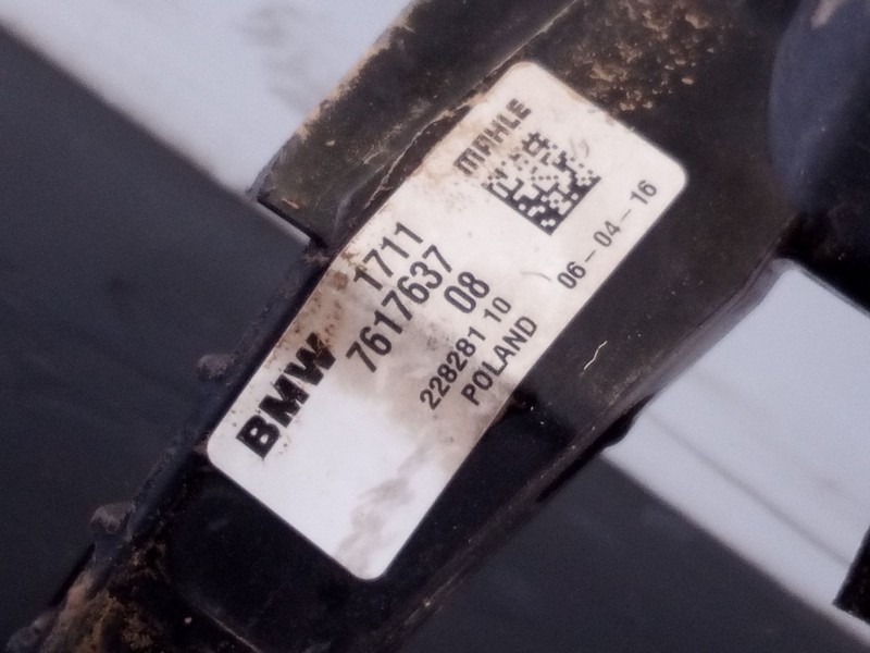 Recambio de radiador agua para bmw serie x1 (f48) sdrive20d referencia OEM IAM 761763708 22828110 