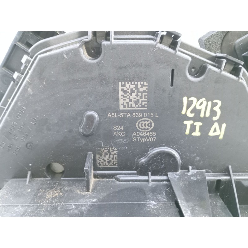 Recambio de cerradura puerta trasera izquierda para audi a1 sportback (gba) 30 s-line referencia OEM IAM 5TA839015L  