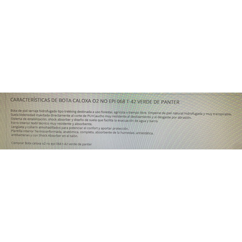 Recambio de ferreteria para universal calzado caloxa o2 no epi 068 verde de panter referencia OEM IAM 16608004 NUEVO T1-3-B6-1