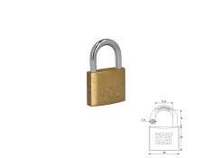 Recambio de ferreteria para universal ferreteria candado laton arco normal 40 mm. referencia OEM IAM 03100945 NUEVO ESTANTERIA1