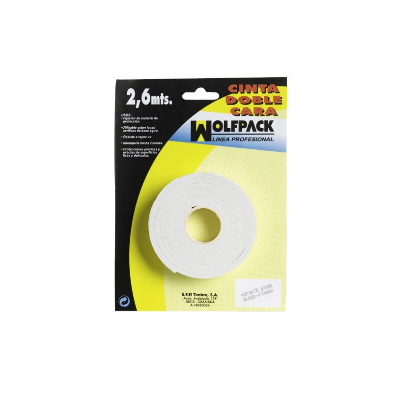 Recambio de ferreteria para universal ferreteria cinta doble cara 2,6 m. x 18 mm referencia OEM IAM 14060180 NUEVO ESTENTERIA1