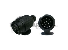 Recambio de ferreteria para universal acc.electricos clavija plastica 13p 12v referencia OEM IAM E0500R NUEVO ESTANTERIA3
