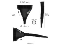 Recambio de ferreteria para universal accesorios embudo ø 145 mm.con prolongador flexible y filtro de malla referencia OEM IAM 0
